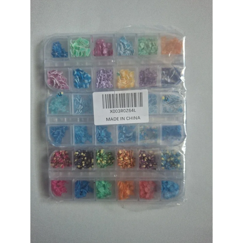 Acrylic Flower Fish‎ Nail Charms Mix